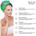 Green Aurora Microfiber Hair Towel Wrap for Women | Super Absorbent Hair Turban 10x26 Inch - Buy Online on GoSupps.com
