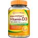 Doctor's Recipes Vitamin D3 10000 IU Bones Teeth and Immune Support Non-GMO No Gelatin Gluten or Soy 120 Vegetarian Softgels 120 Count (Pack of 1)