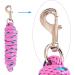Merauno Lead Rope for Horse - Tie Rope in Various Stylish Designs Lead Lead Tie Rope Pony Donkey Goat Long Knit with Carabiner Hook (Pink Carabiner Hook) pink Carabiner hook - Buy Online on GoSupps.com