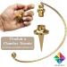Esoteric Radiesthesia Pendulum Set - Gold Dripping Oracle & Witness Pendulum for Geobiology & Magnetizers | International Shipping Available - Buy Online on GoSupps.com
