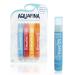 Aquafina Hydrating Lip Balm Jojoba & Almond Oils VIT. E New Flavors- 4 Pack (Lemon Zing Orange Splash Berry Loco Pure Original)