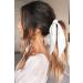 Funlovin 2-in-1 Scrunchies Scarf Hair Ribbon Ties - 6pcs Vintage Ponytail Scarves Scrunchie Set for Women - Buy Online on GoSupps.com