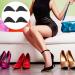 iplusmile 2 Pair Shoe Filler Sponge Toe Plugs & Heel Pads for Oversized Shoes - Black - Buy Online on GoSupps.com