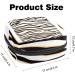 Stylish Zebra Print Menstruation Pad Bag with Zipper - Women's Tampon & Napkin Organizer - Buy Online on GoSupps.com