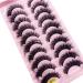 HBZGTLAD 10 Pairs 3D Mink False Eyelashes - Handmade Wispy Fluffy Long Lashes for Natural Eye Makeup (M12) - Buy Online on GoSupps.com