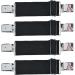 Dream Apparel Elastic Boot Straps Adjustable Boot Clips Pant Clips Stirrups Leg Straps for Biker Women Men Motorcycle 2PCS 4 Pieces - Usa Flag