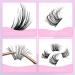 Individual Lash Extensions - Natural Look Cluster Lashes | 80pcs D Curl DIY Cat Eye False Eyelashes - 10 Pairs for Home Application - Buy Online on GoSupps.com