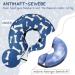 Supet Halskrause Inflatable Dog & Cat Collar | Adjustable Post-Op Protective Blue Bone Collar (L: 27.9-35.6cm) - International Shipping - Buy Online on GoSupps.com