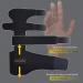Abaadlw Trigger Finger Splint Set - 3 Pcs Adjustable Finger Splints for Broken Fingers - One Size Fits All - Buy Online on GoSupps.com
