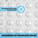 YINENN 21x21 Square Shower Mat - Non Slip, Washable, White - With Suction Cups and Drain Holes - Buy Online on GoSupps.com