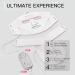 IBORRIA Led Face Mask Light Therapy for Face and Neck Red Light Therapy with Near Infrared Light Flexible Silicone Light Therapy Mask Red Light Mask for at Home Face Masks Skincare (White) - Buy Online on GoSupps.com