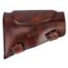 TOURBON Leather Recoil Pad Rifle Shotgun Buttstock Cheek Rest Pad Left Right Handed Vintage Brown
