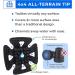 MDUB Medical All Terrain Tips - Heavy Duty Crutch Tips - Sand, Snow, Dirt, Rain - 3/4 Inch, Black - Buy Online on GoSupps.com