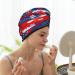 Quick Dry Microfiber Hair Towel - Super Absorbent Independence Day USA Hair Turban for Curly & Thick Hair | Perfect for Women Girls & Kids - Buy Online on GoSupps.com