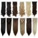 S-noilite 18 Clips Clip-in Hair Extensions - 58cm Ashblond & Bleach Blonde - 8PC Smooth Full Head Set - Buy Online on GoSupps.com