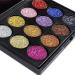 12 Colors Glitter Powder Makeup Palette - Professional Long Lasting Shimmer Eyeshadow | Mineral Pressed Glitter for All Skin Types - Buy Online on GoSupps.com