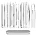 iSmartPart 20Pcs Blackhead Remover Tools  Pimple Popper Tool Kit  Acne Whitehead Blemish Comedone Extractor for Face Nose  Professional Stainless Pimple Acne Removal Tool Set