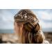 Handmade White Flower and Pearl Headband Vine for Boho Bridal, Bridesmaids, and Flower Girls - Spring Headpiece Hair Accessories for Vintage Rustic Wedding (Silver) - Buy Online on GoSupps.com
