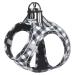 Heele dog harness for dogs dishes dog small soft mesh breast dishes for medium and small dogs adjustable reflective breathable puppy dishes reflective plaid white s