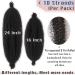16 Inch Pre-Separated Springy Afro Twist Hair 8 Packs - Natural Black Marley Twist Crochet Braiding Hair for Women (1B) - Pack of 8 - Buy Online on GoSupps.com