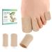 Welnove Toe Caps and Protectors - 16 Pack Aloe Vera Extract Infused Silicone Toe Sleeve - Fabric Toe Covers with Gel Lining - Toe Cushions for Pain Relief Corns Blisters & Ingrown Toenails