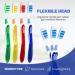 Shield Care Toothbrush Dual Pro - Expert Care Soft Bristles - Anti-Slip Grip - Adult - 4 Count - Yellow Red Blue Green - Buy Online on GoSupps.com