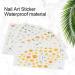 6 Sheets Nail Art Stickers Nail DIY Stickers Easy To Disassemble Self Adhesive Design Environmentally Friendly Material Sunflower Daisy Pattern Nail Art Decals Nail Glue - Buy Online on GoSupps.com