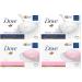 Dove Beauty Bar Soap - Gentle Skin Cleanser Unveil soft and radiant essential care for Healthy Glowing skin 1/4 deep moisturizing cream 3.52oz (100gr) 4 Bars