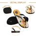 Mnsruu Yellow Sunflower Butterfly Art Flip Flops | Comfortable Sandals for Home Hotel Spa & Travel | XS for Men & Women - Buy Online on GoSupps.com