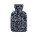 Premium hot water bottle 1.8 liters with a cozy fleece cover with extra inner lining and zipper in a leopard look heat cushion bed bottle - BS1970: 2012 certified