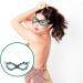 EXCEART Elegant Rhinestone Eye Mask - Luxurious Green Ladies Mask for Wedding & Masquerade Party - Buy Online on GoSupps.com