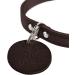 HUNTER Aalborg Dark Brown Leather Dog Collar (32 XS) - Simple Robust & Comfortable for Your Dog - Buy Online on GoSupps.com