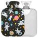 Naanle space travel galaxy astronaut heat bottle with cover transparent hot water bottle 1l warm steadel for bed handfeens Warmer pain relief heat and cold therapy