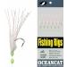 Rainbow Fish Skin Saltwater Fishing Lure Bait Rig - 10 Packs - Buy Online on GoSupps.com
