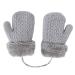 Baby Toddler Cute Winter Thicken Knitted Magic Mittens Gloves with Fleece Lining Insulated Snow Cold Weather Fluffy Mittens with Anti-Lost String for Girls Boys Age 1-4Years Xmas Gift Light Grey