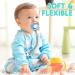 COZYPANDA Silicone Pacifier Clip - BPA Free Teething Beads Design for Baby Boy/Girl - Pack of 3 - Keep Pacifiers, Teethers, and Toys in Place - Buy Online on GoSupps.com