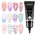 3D Nail Art Gel Clear Sculpting Gel for Nail Art Design DIY 3D Embossing Gel for Painting Drawing Carving Nails Gel Nail Tube Home DIY Modeling Decoration Manicure A-Clear-15g