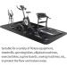 Premium Exercise Equipment Mat for Hardwood Floors - 47.3 x 23.6 inches | Treadmill, Exercise Bike, Yoga, Elliptical, Jump Rope & Gym Floor Protection - Buy Online on GoSupps.com