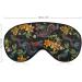 Embroidered Dragon & Flower Sleep Mask - Adjustable Light Blocking Eye Mask for Men & Women | Chinese Style Soft Eye Shade - Buy Online on GoSupps.com