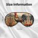 Rooster On Wood Farmland Print Unisex Sleep Eye Mask - Soft Comfort Travel & Yoga Eye Shade Cover - Buy Online on GoSupps.com