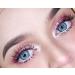 Viola Blue Colored Contact Lenses - Strong Silicone Comfort -2.00 Diopters 14.50mm Diameter | GlamLens - Buy Online on GoSupps.com