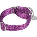 Adjustable Heavy Duty Martingale Dog Collars - Soft Glatted Light Purple for Small & Large Dogs (2.5cm Wide) - Buy Online on GoSupps.com
