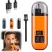 Portable Nose Hair Trimmer for Nose Hair Trimmer for Men and Nose Hair Trimmer for Women with LED Display Nose Hair Trimmer Rechargeable Washable 10000 RPM Motor & Dual-Edge Blades (Orange)