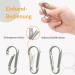 Premium Karabiner Set (60mm 80mm 100mm) - Heavy-Duty Snap Lock Steel Carabiners for Camping Hiking & Key Rings (10-Pack Up to 350kg) - Buy Online on GoSupps.com