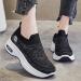 Women's Diabetic Orthopedic Shoes for Swollen Feet - Black Platform Sneakers, Wide Fit with Adjustable Closure - Ideal for Arthritis & Hallux Valgus - Size 38EU - Buy Online on GoSupps.com