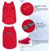 BEAUTYZOO Dog Fleece Vest Sweater Winter Jacket with D-Ring Leash | XS Red - Buy Online on GoSupps.com