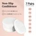 Non-Slip Nursing Pads - 14 Washable Organic Cotton Leakproof Breast Pads | Reusable Soft & Absorbent Eco-Friendly Breastfeeding Essentials - Buy Online on GoSupps.com