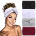 Hair band women boho headbands extra wide hair bands wide headband elastic headband hair accessories for women and girls commons show