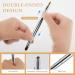Retractable Dual End Lip Makeup Brush - Portable Lipstick & Concealer Brush Tool (Silver) - Buy Online on GoSupps.com