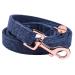 Dogwong dog leash deep blue pet line for girls or boys comfortable adjustable dog leash for small medium -sized dogs Small (pack of 1) dark blue dog leash
